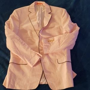Tallia Pink Seersucker Blazer